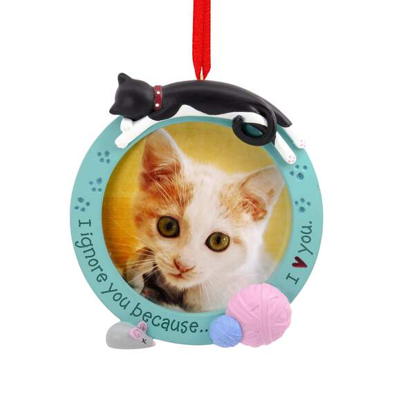 I Ignore You Because I Love You Cat Hallmark Ornament, , large image number 1