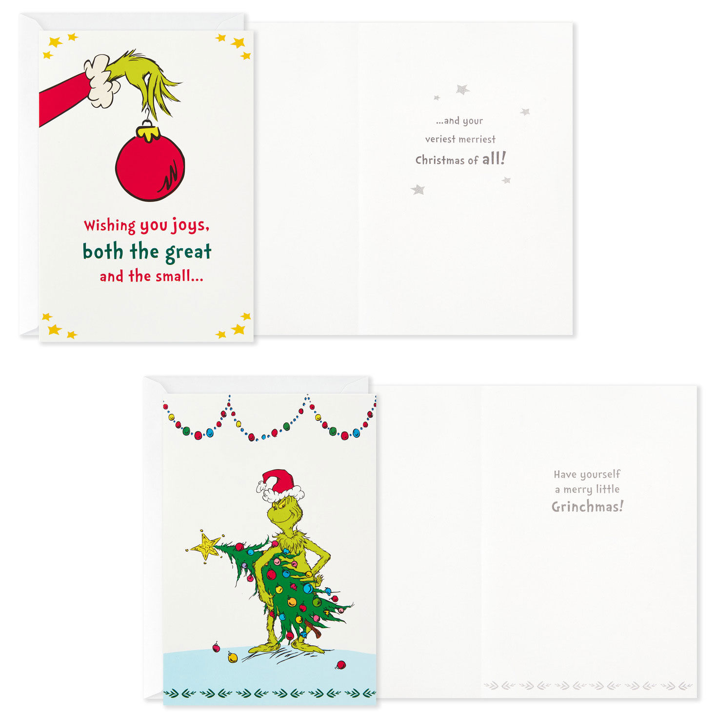 Dr. Seuss Grinch Assorted Boxed Christmas Cards Card Front with Sentiment image number 4
