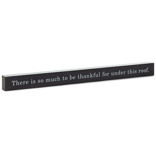 Under This Roof Wood Quote Sign, 23.5x2, 