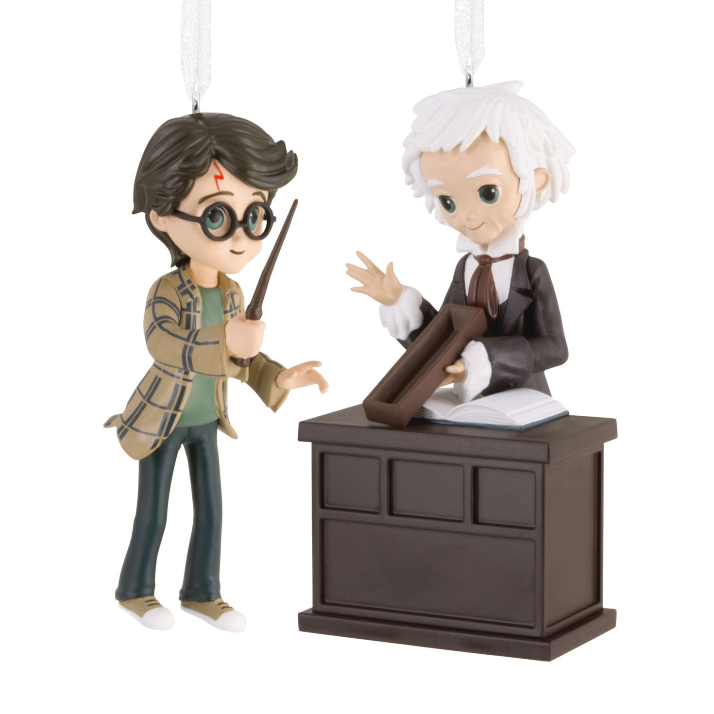 Harry Potter™ and Garrick Ollivander™ Hallmark Ornaments, Set of 2 for only USD 28.99 | Hallmark