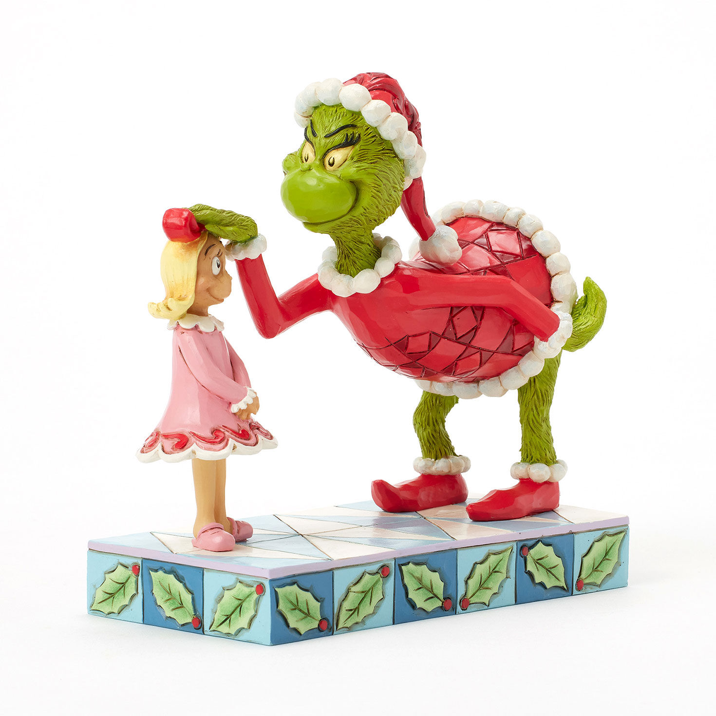 Jim Shore Grinch and Cindy Lou Who Figurine angled image number 3