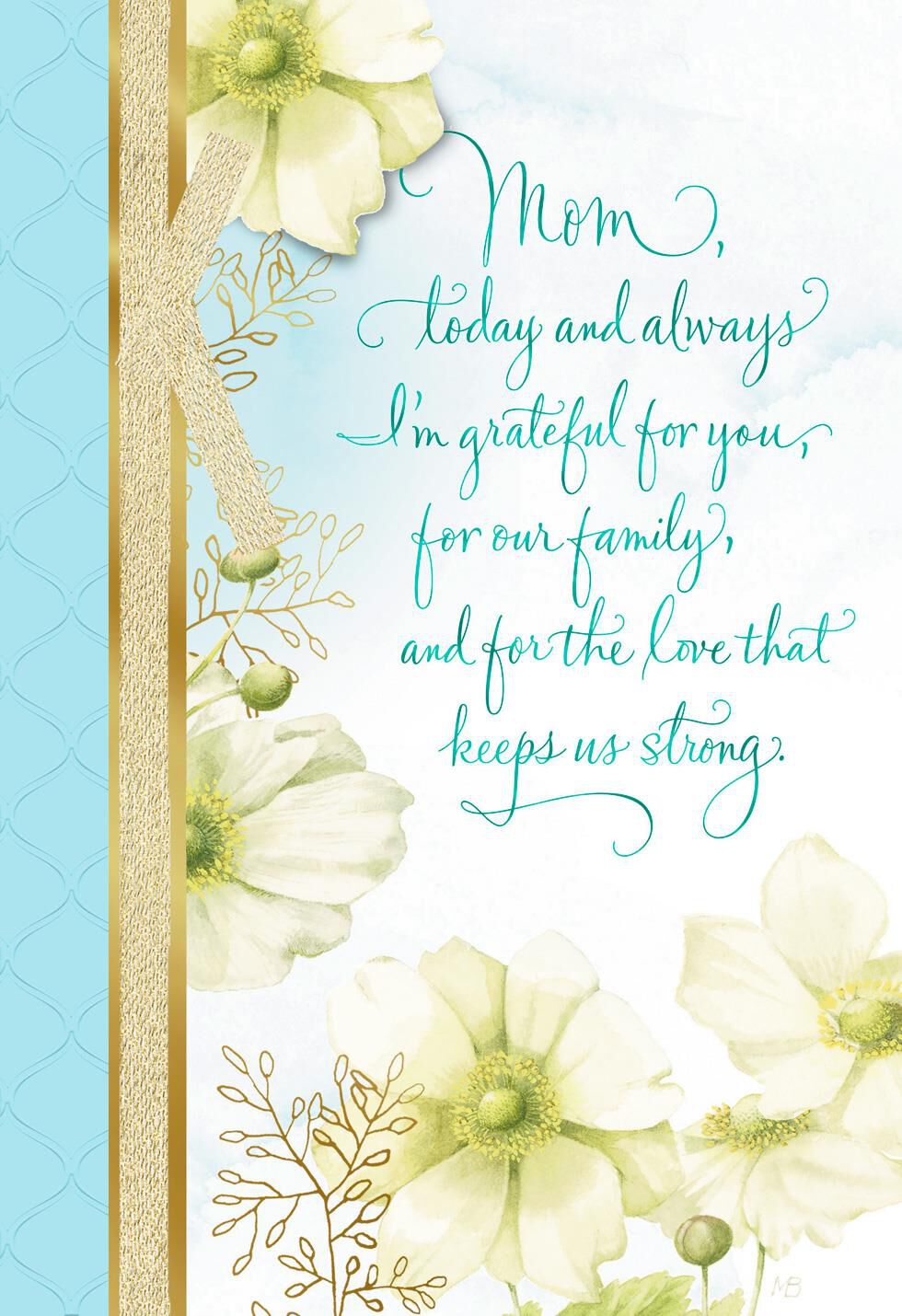 Marjolein Bastin Love Keeps Us Strong Mother's Day Card