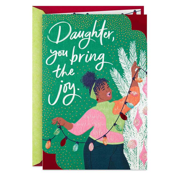 You Bring the Joy Christmas Card for Daughter