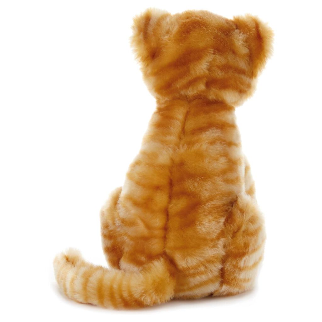 orange tabby cat stuffed animal