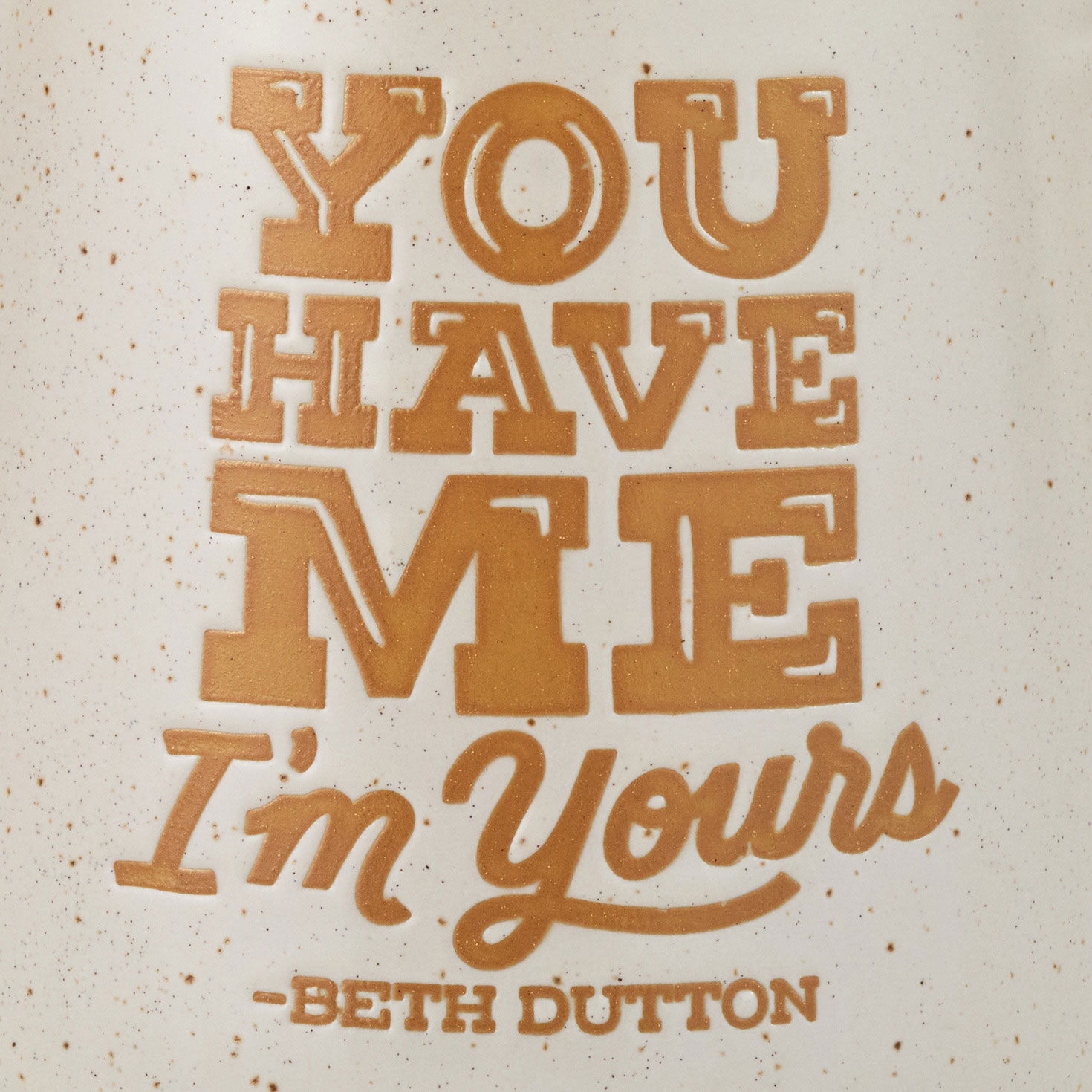 Yellowstone Beth and Rip Retro Ceramic Mug Set closeup view image number 4