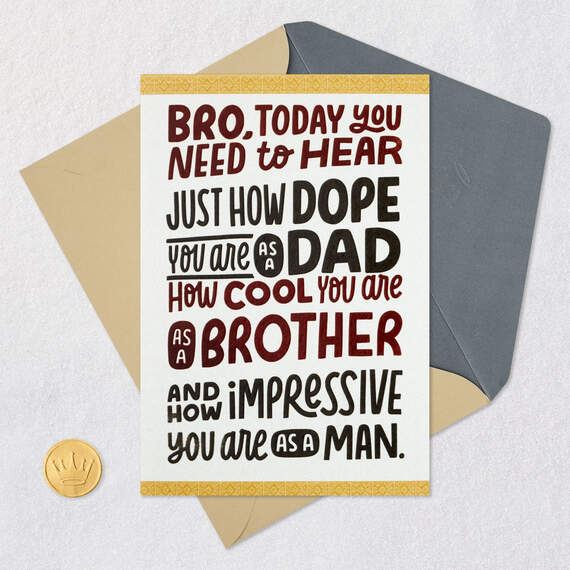 You Are One Dope Dad Father's Day Card for Brother, , large image number 5
