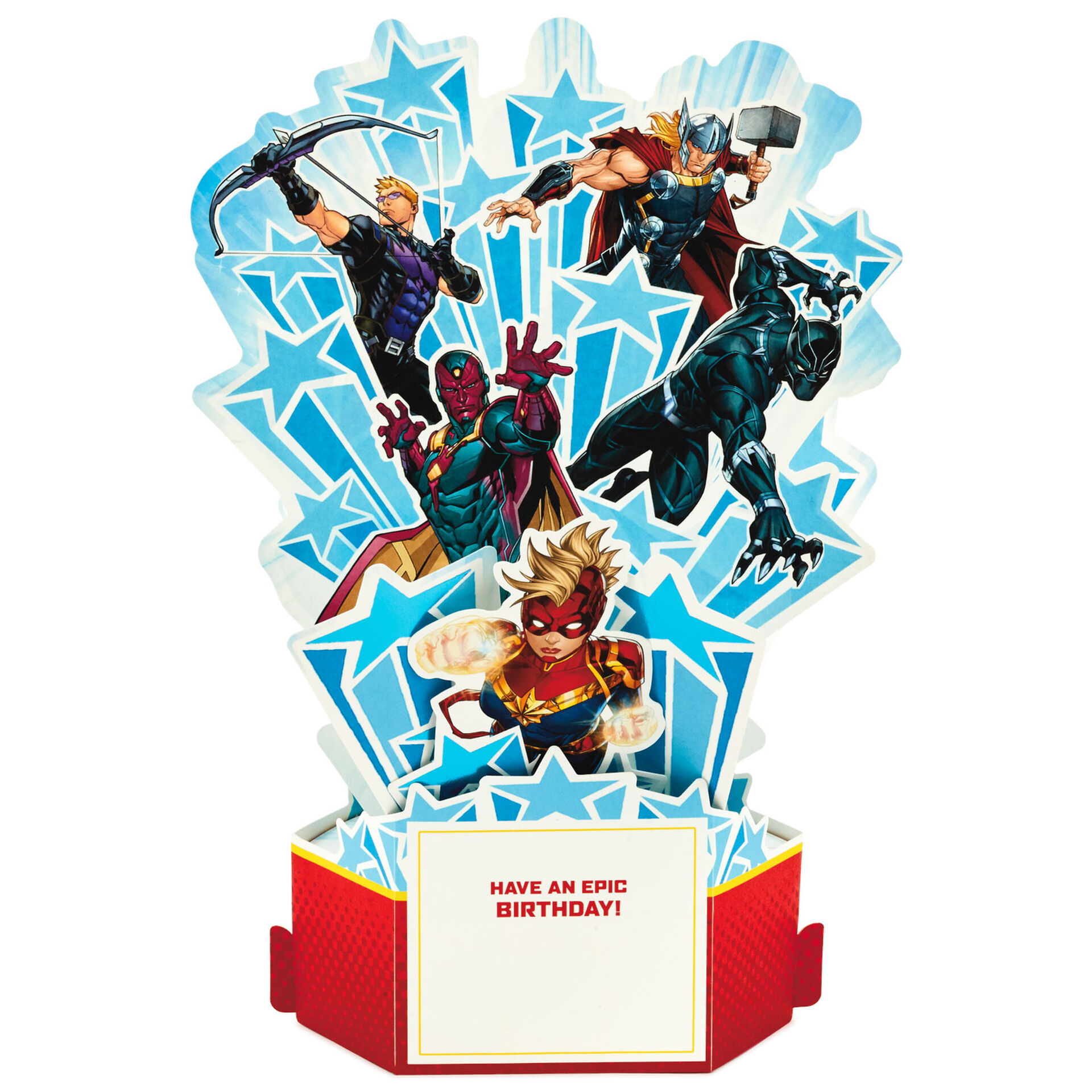 marvel avengers epic 3d popup birthday card greeting