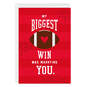 Team Us Football Folded Love Photo Card for Spouse, , large image number 1