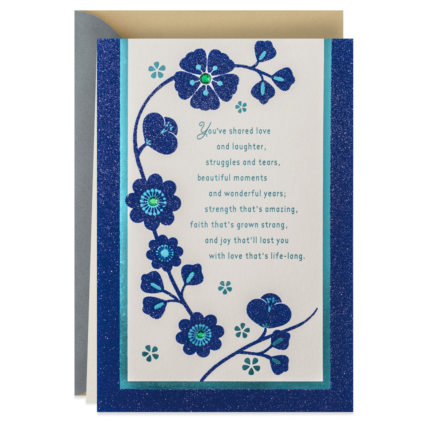 Beautiful Moments, Wonderful Years Anniversary Card