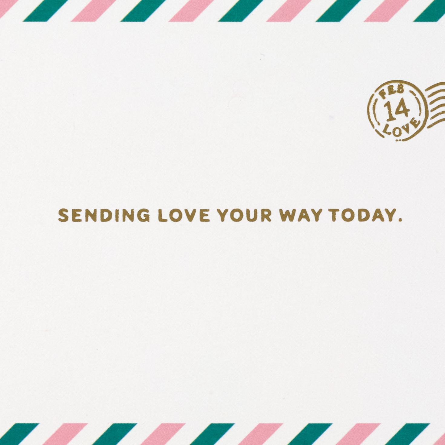 Pink Mailbox Papercraft Valentine's Day Card Sentiment image number 4