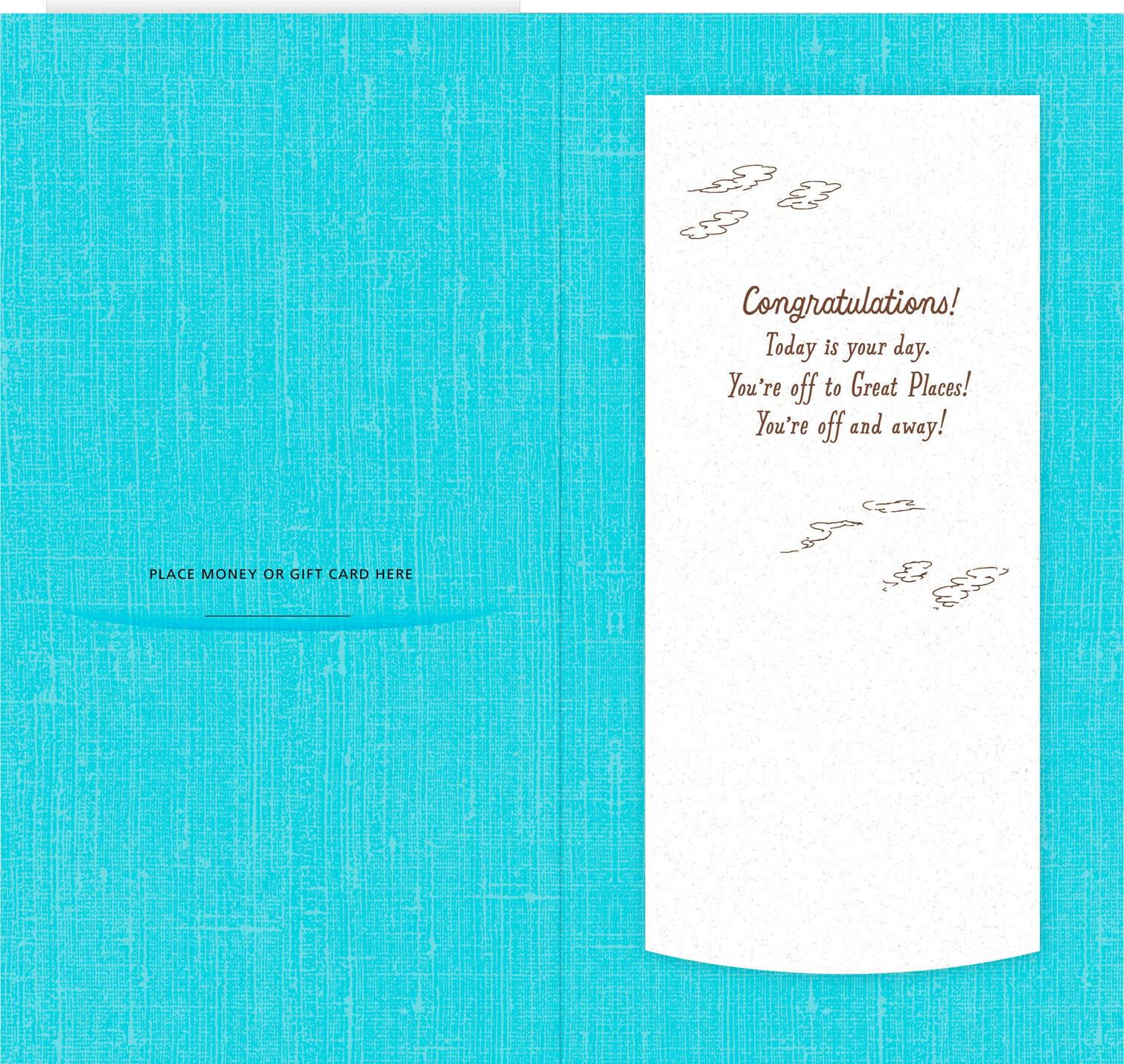 Dr. Seuss™ Oh, the Places You'll Go! Money Holder Graduation Card