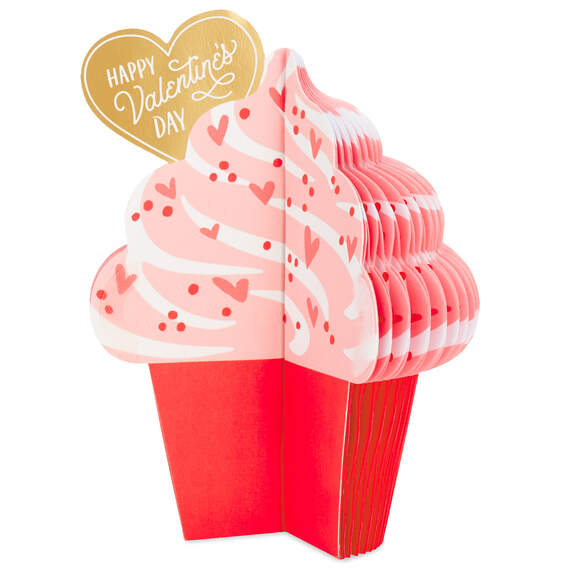 Cupcake Extra Sweet Honeycomb 3D Pop-Up Valentine's Day Card, , large image number 4