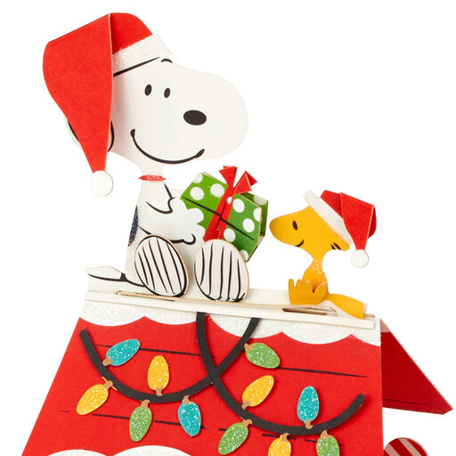 Peanuts® Snoopy Joy to the World 3D Pop-Up Christmas Card, 