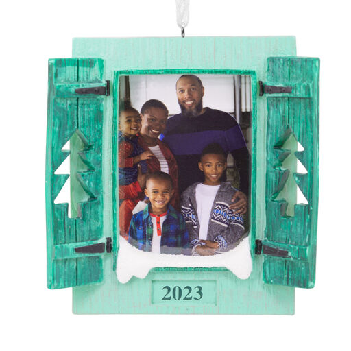 Window With Shutters 2023 Photo Frame Hallmark Ornament, 