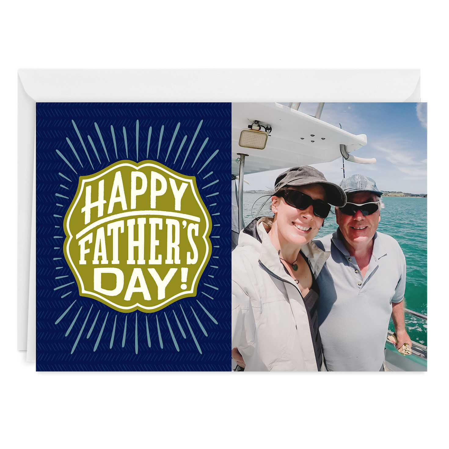 Celebrating You Plaque Custom Father's Day Card