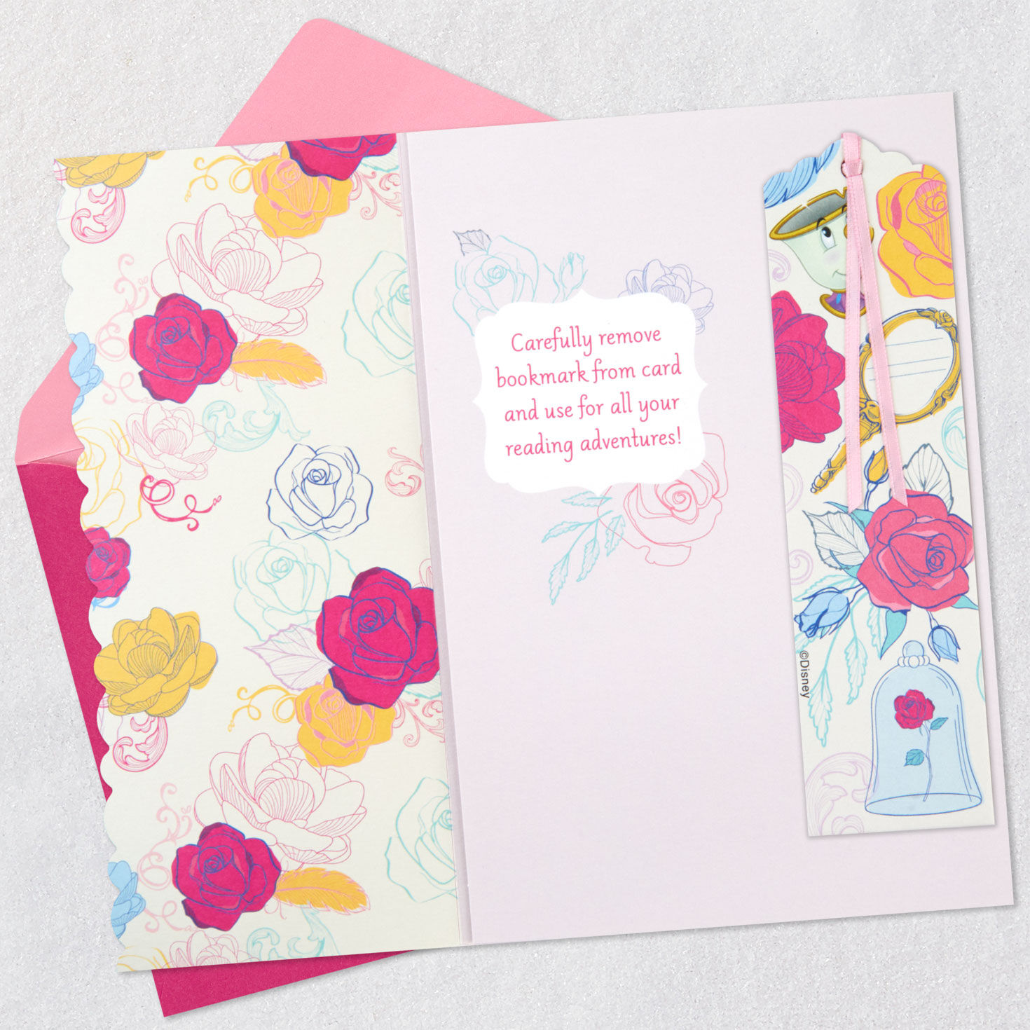 Disney Beauty and the Beast So Much More Than a Princess Birthday Card With Bookmark, , large image number 5