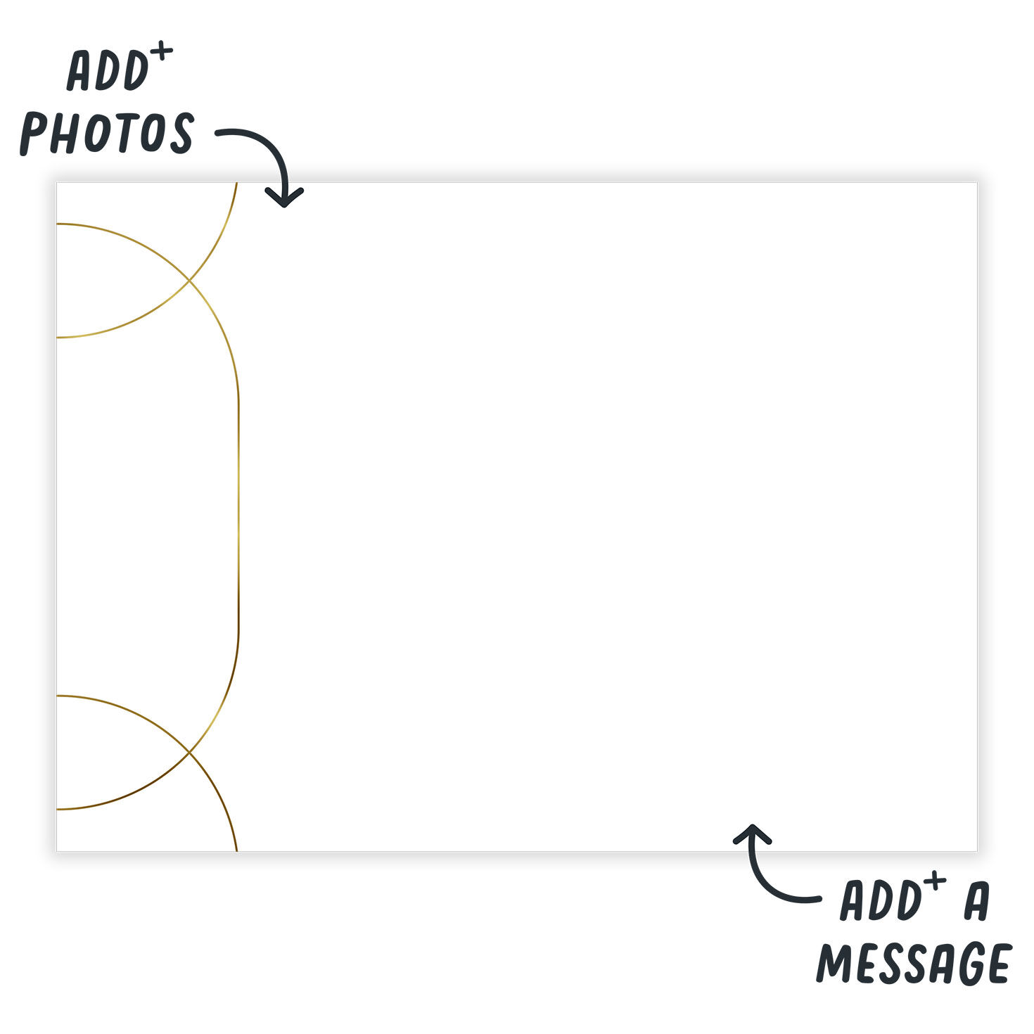 Personalized Gold Accents on Marble Design Card  image number 3