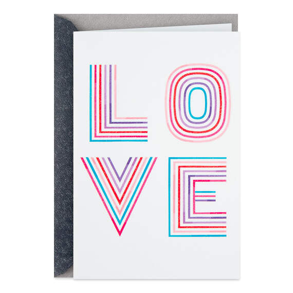 Love You Letters Valentine's Day Card, , large image number 1