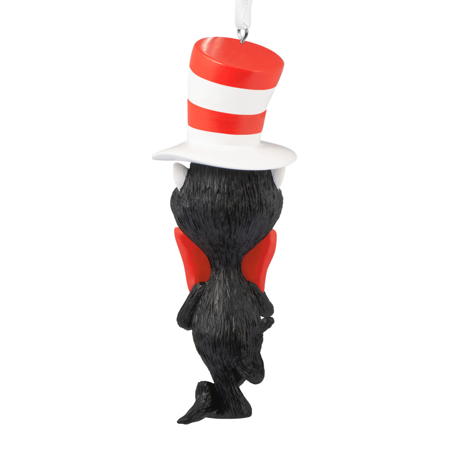 Stylized Dr. Seuss Cat in Hat Christmas Ornament Back image number 6