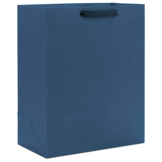 13" Navy Blue Large Gift Bag, Navy, large image number 1