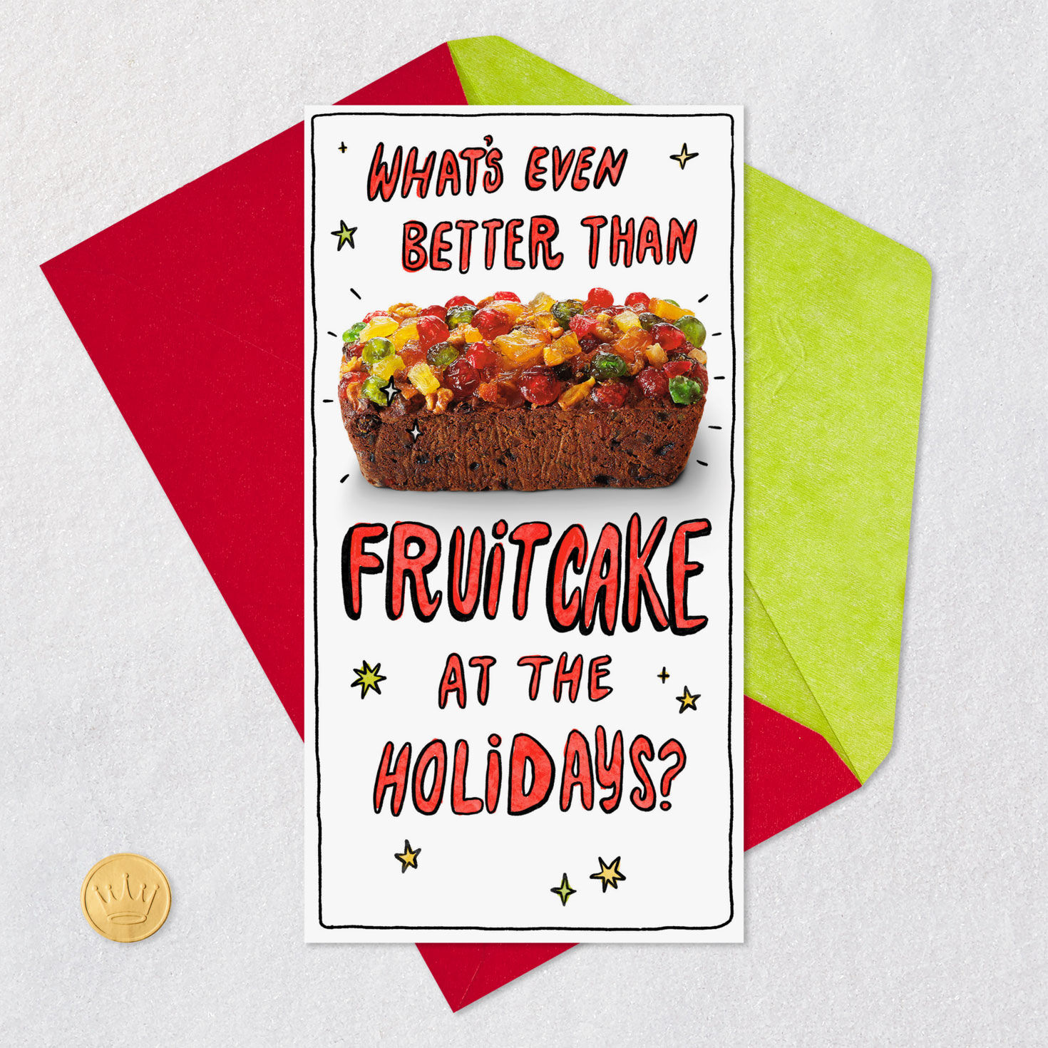 Better Than Fruitcake Funny Money Holder Christmas Card, , large image number 6