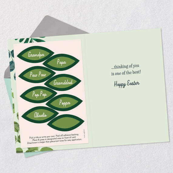 You're the Best Customizable Easter Card With Grandpa Name Stickers, , large image number 3