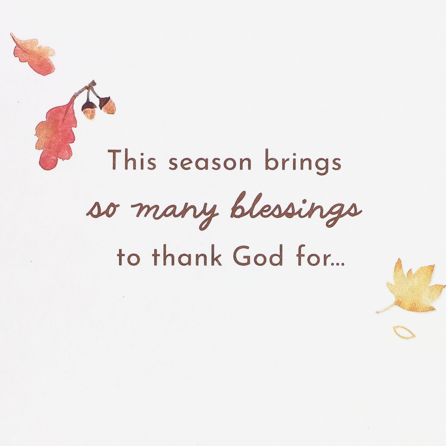 Turkey Art Religious Thanksgiving Card Sentiment image number 2