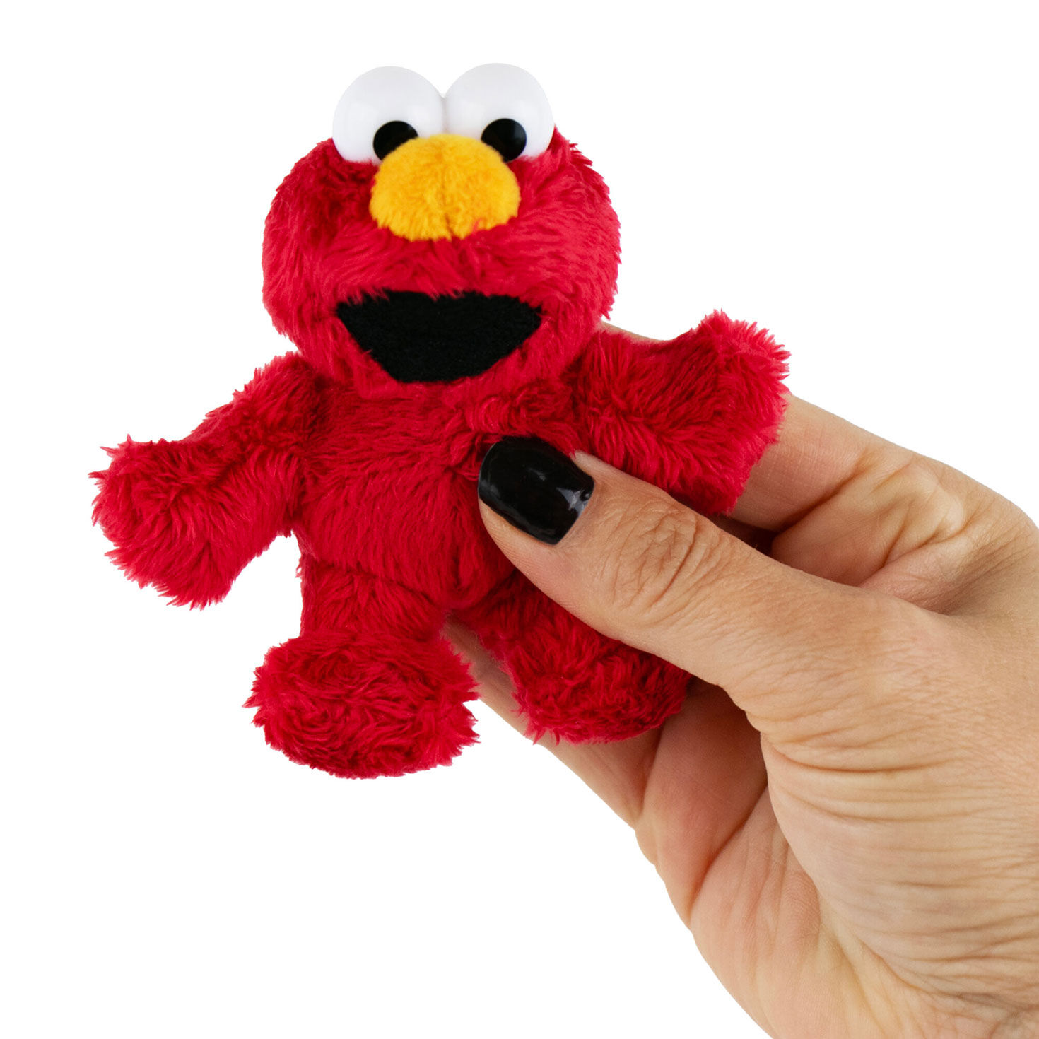 Sesame Street Tickle Me Elmo Mini Plush With Sound hand holding item image number 2