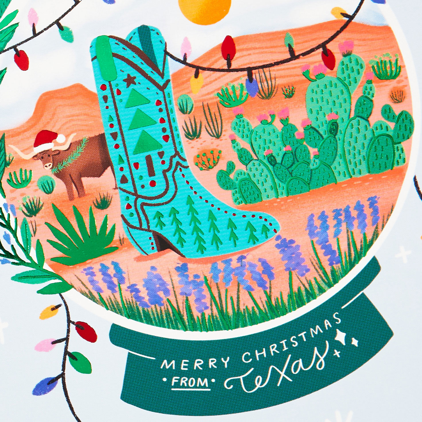 Texas Snow Globe Scene Boxed Christmas Cards, Pack of 16, , large image number 5