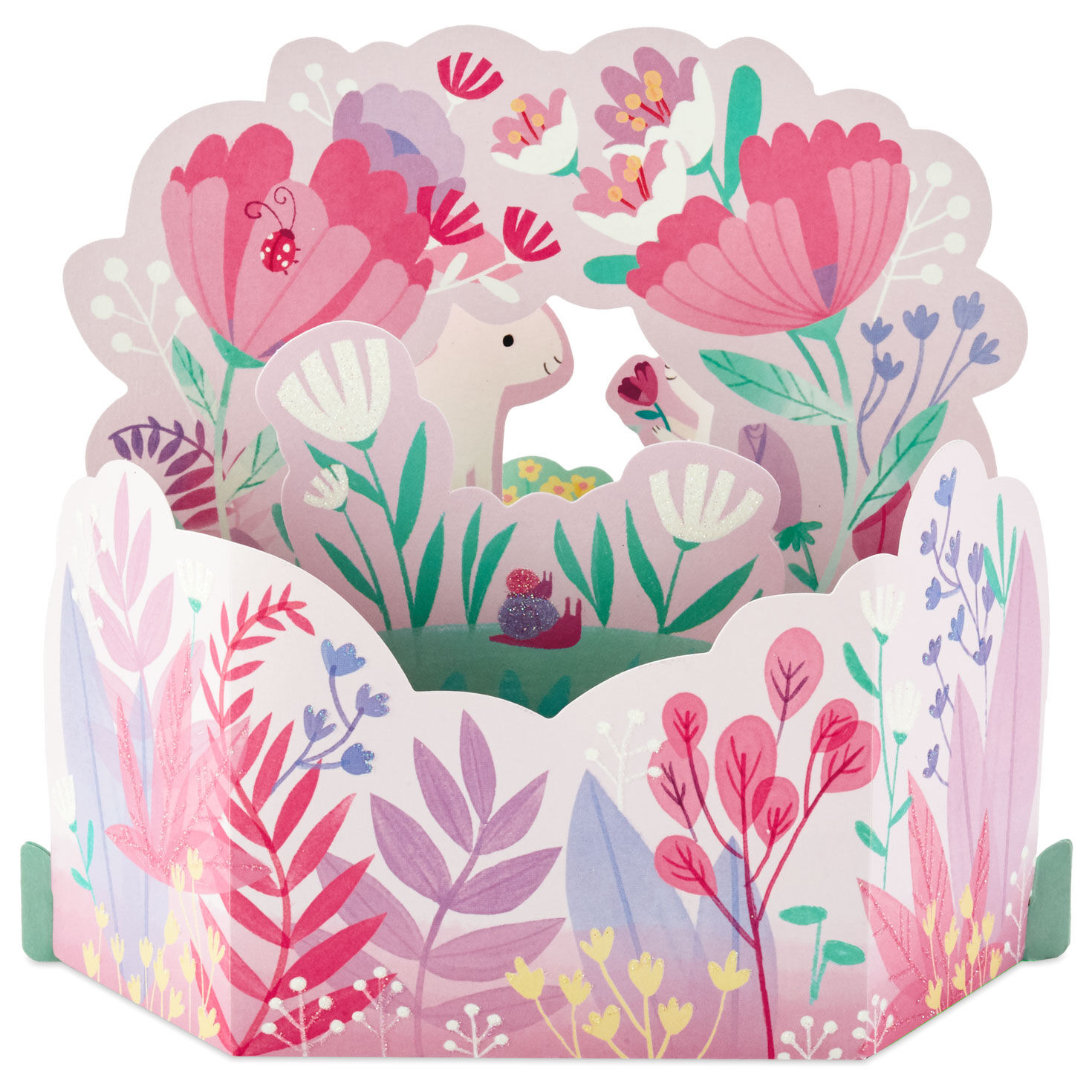 Love You, Mom Bunnies 3D Pop-Up Mother's Day Card back image number 2