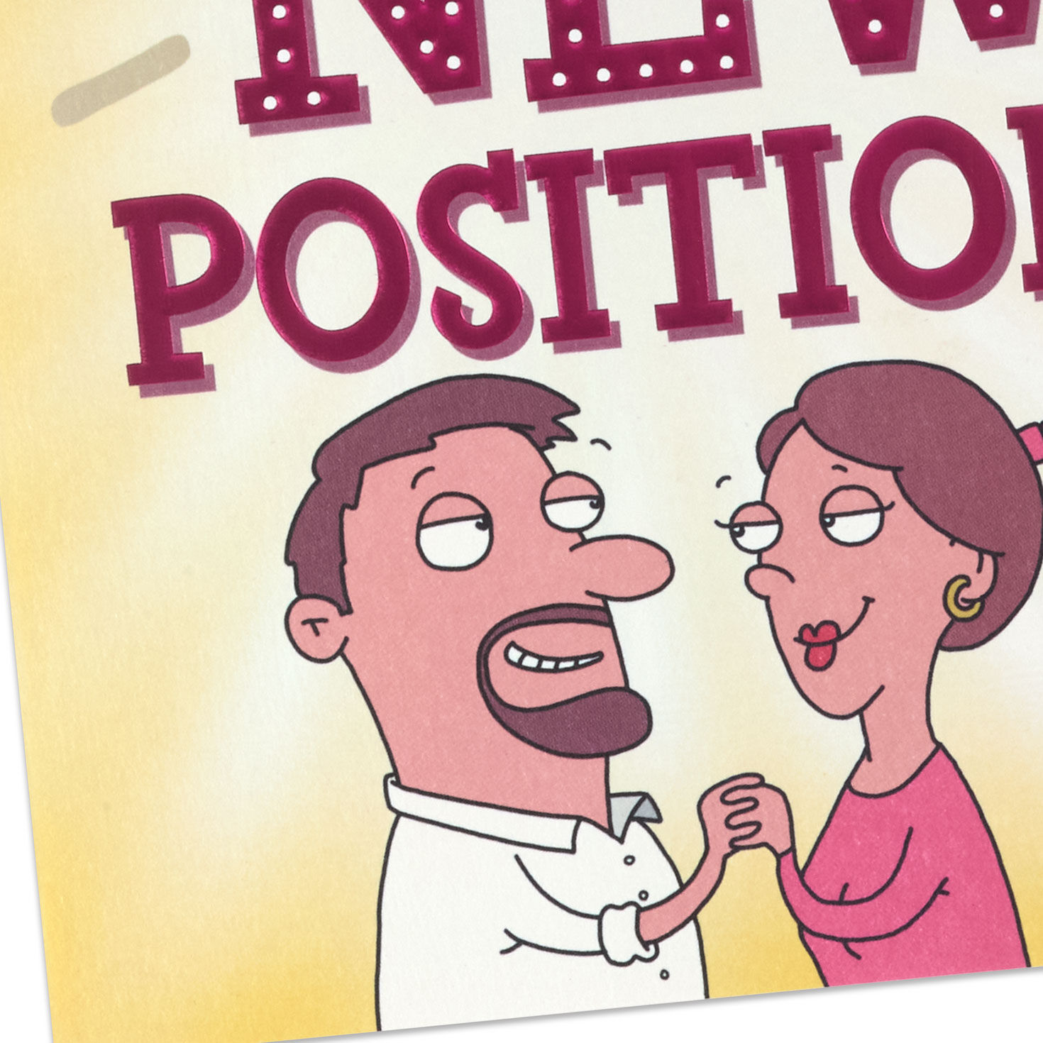 Couple Sitting on Sofa Funny Valentine's Day Card Card Front Detail image number 4