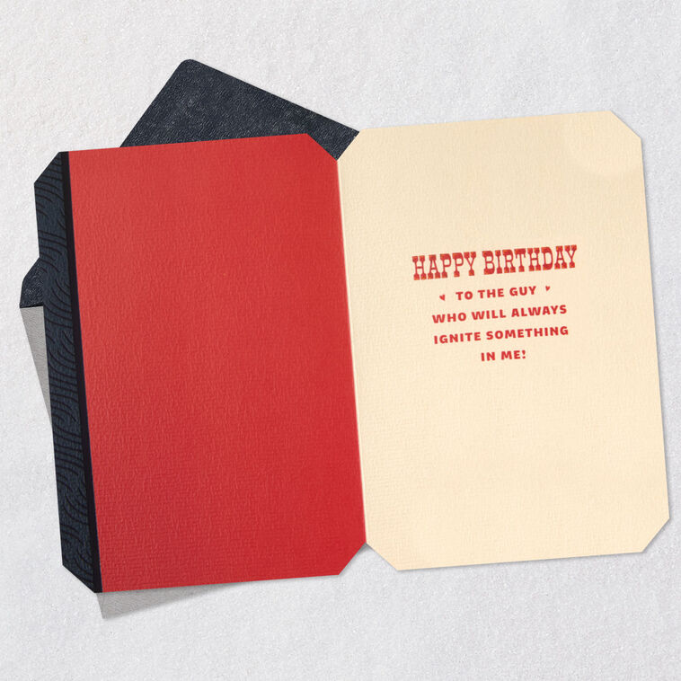 We Still Got Fire Romantic Birthday Card for Him, , large image number 3