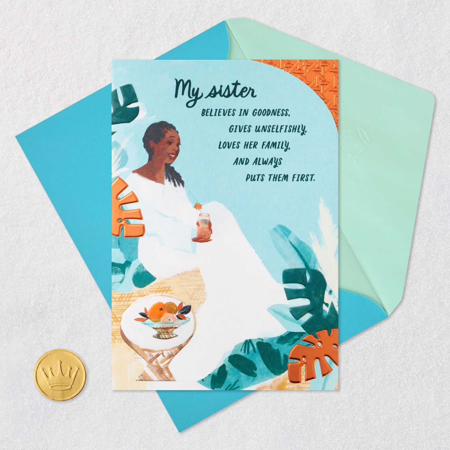 You Always Put Family First Mother's Day Card for Sister, , large image number 5