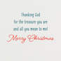 You Are a Treasure to Me Religious Christmas Card, , large image number 2