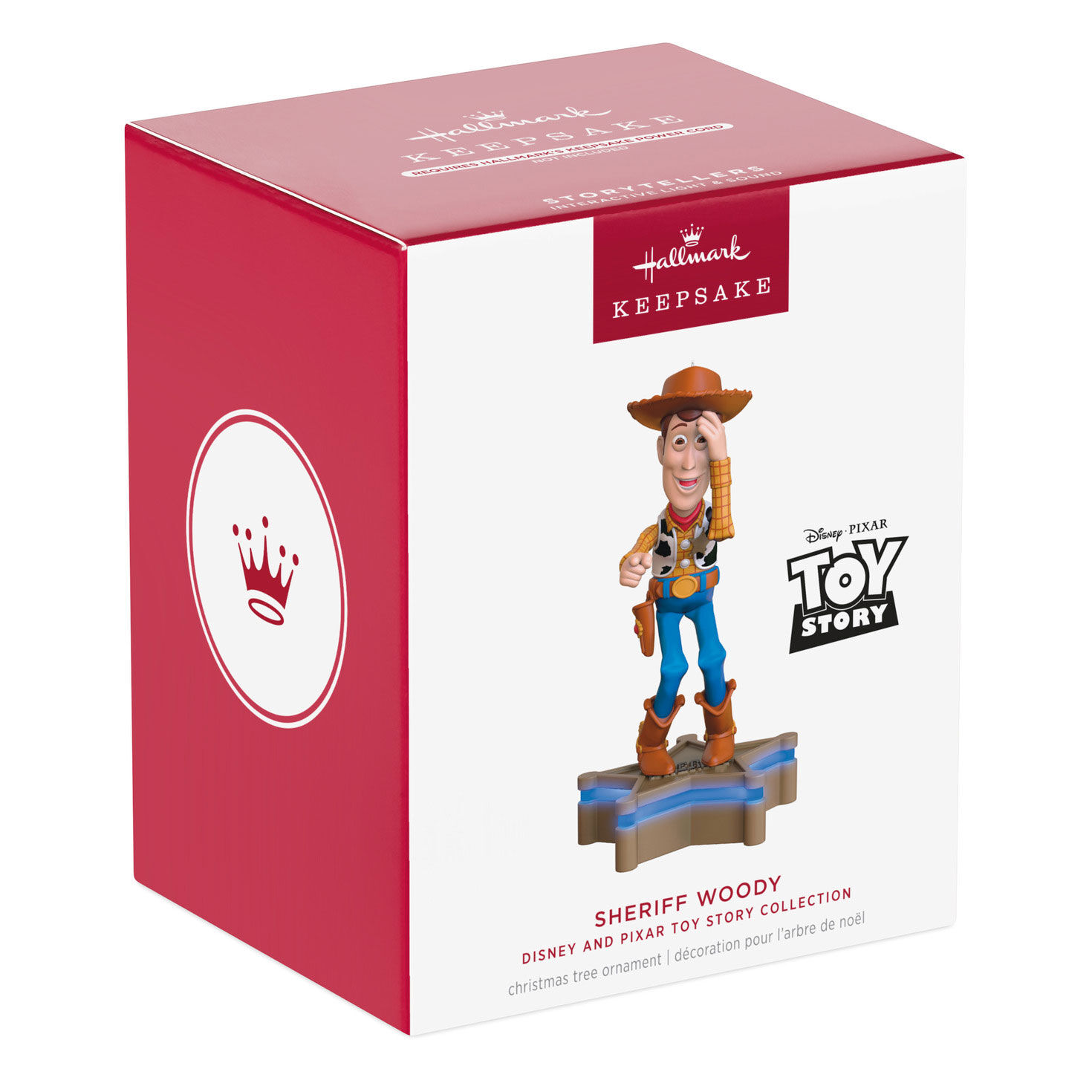 Disney/Pixar Toy Story Collection Sheriff Woody Ornament With Light and Sound for only USD 43.99 | Hallmark