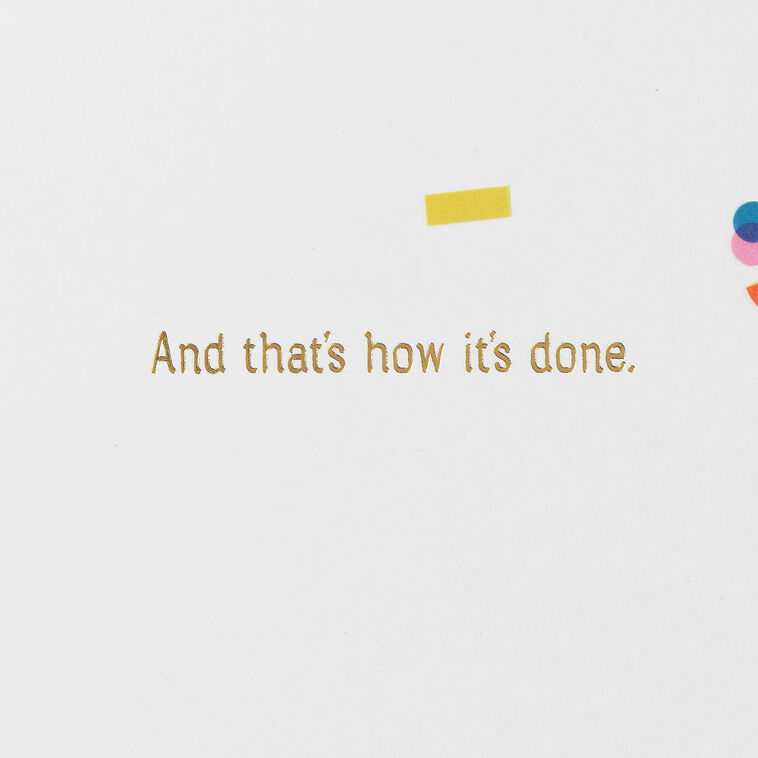 That's How It's Done Congratulations Card, , large image number 2
