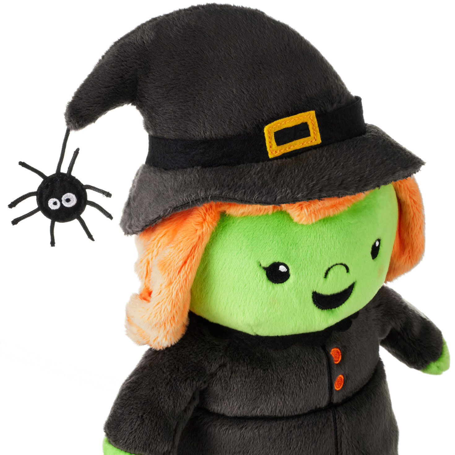 Plush Friendly Witch with Sound and Motion upclaose detail image number 6