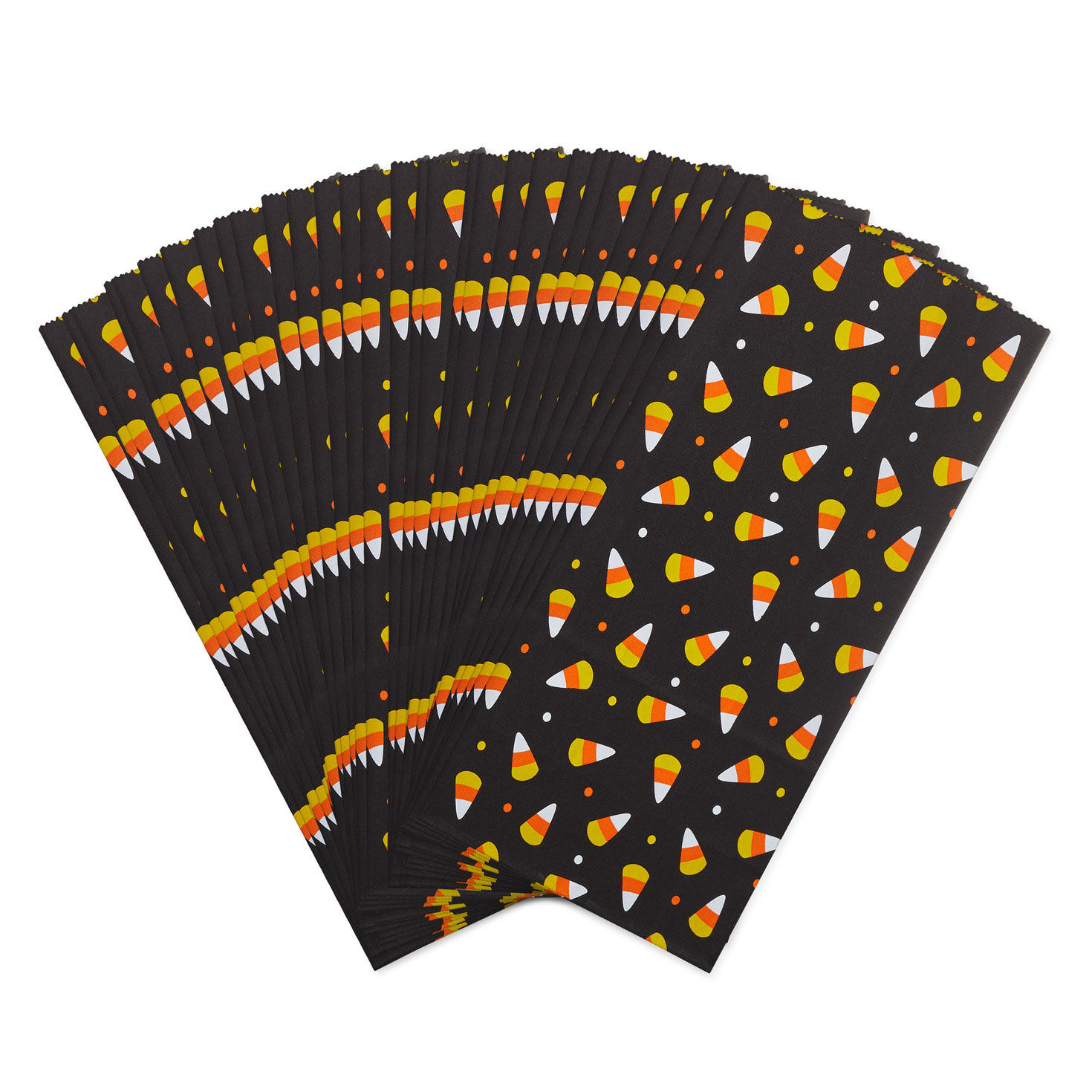 Candy Corn Halloween Paper Goodie Bags, Pack of 30, , large image number 5