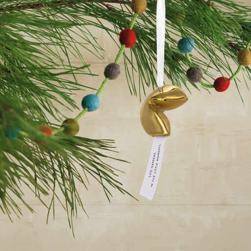 Signature Fortune Cookie Premium Ceramic Hallmark Ornament, 