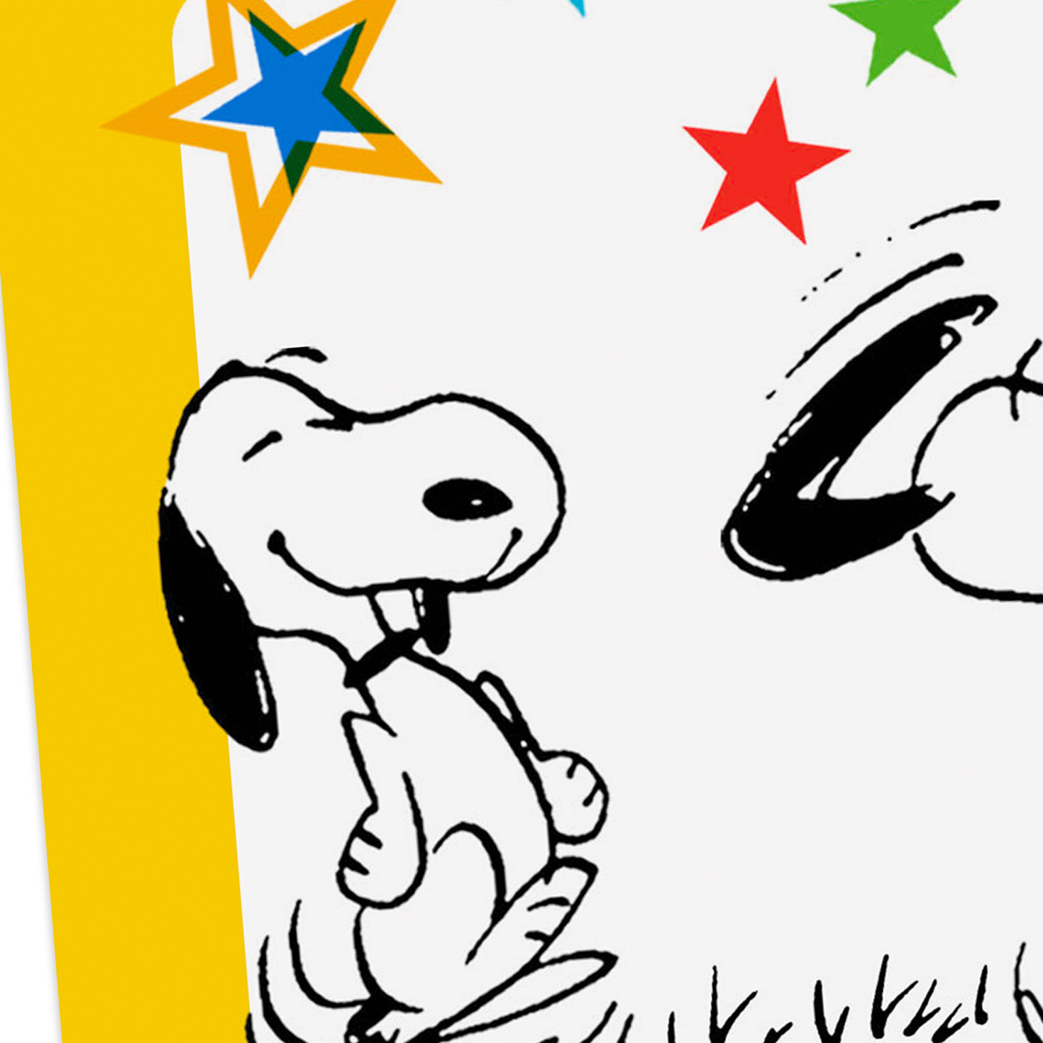 Stars and Snoopy Money Holder Graduation Card Card Cover Detail image number 5