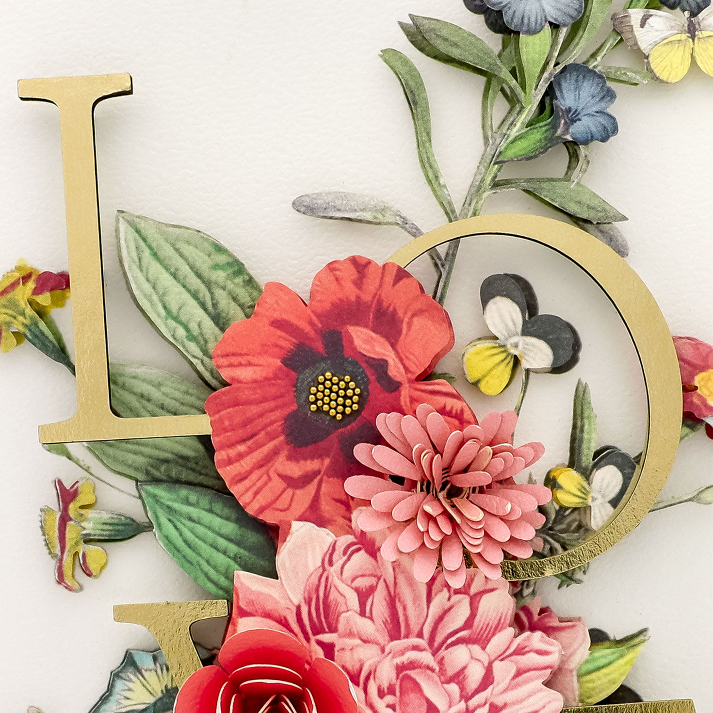 Fall Flowers Wedding Congrats Card for Couple Card Front Detail image number 4