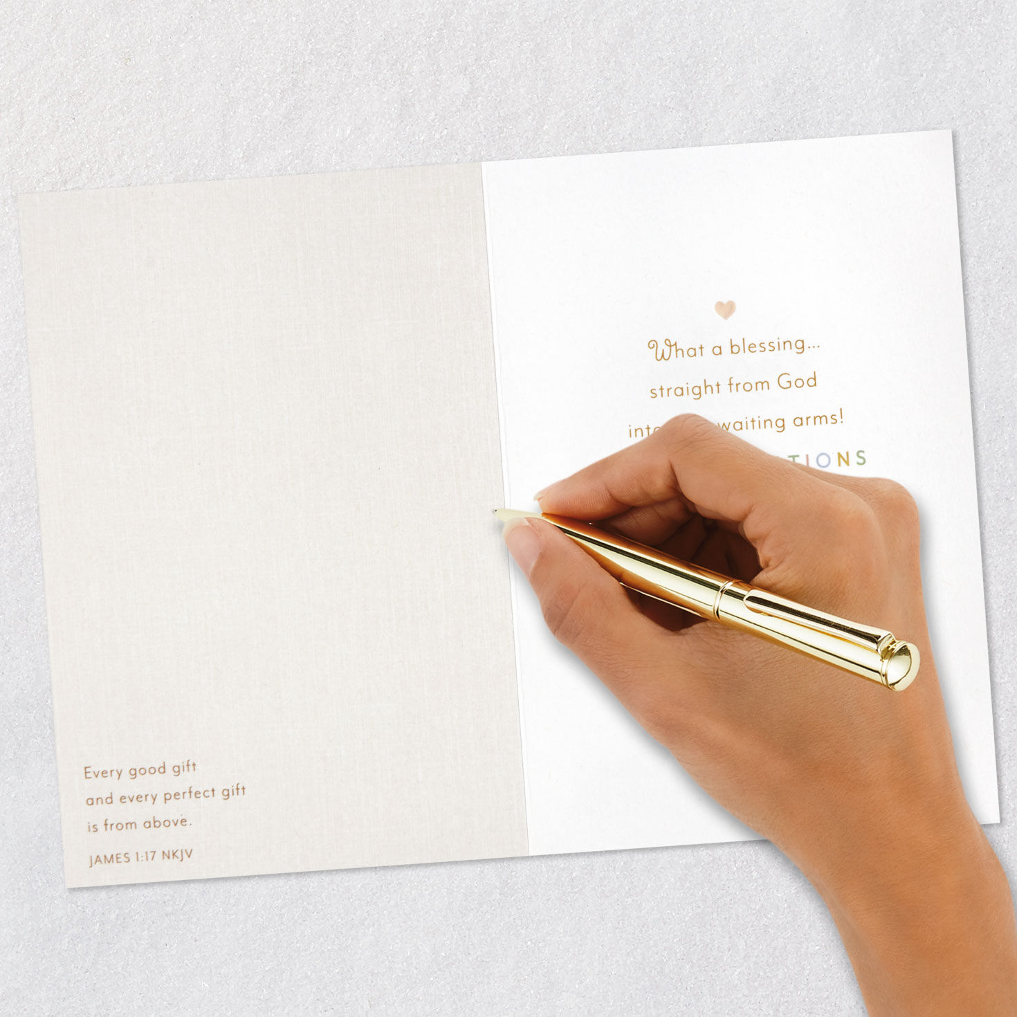 What a Blessing Religious New Baby Card, , large image number 7