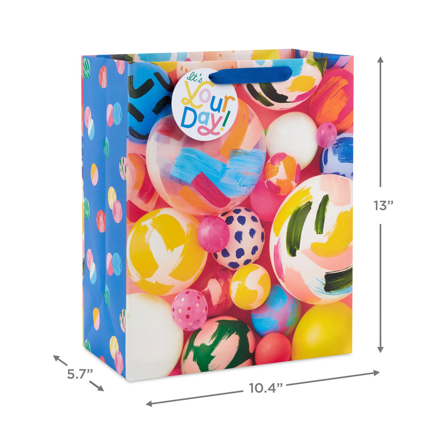 Colorful Super Balls Large Gift Bag measurement image number 3