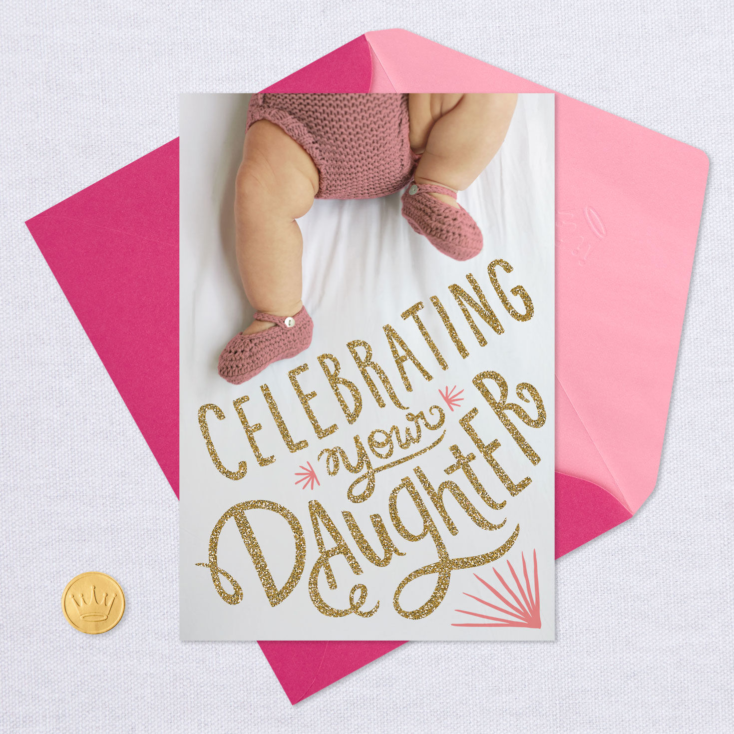 Celebrating Your Daughter New Baby Card for only USD 2.99 | Hallmark