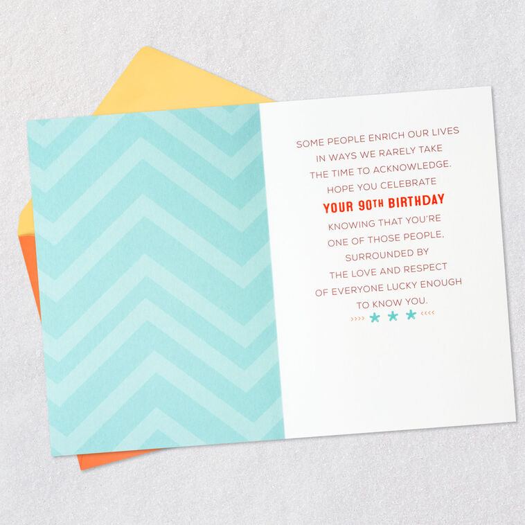 You Enrich the Lives of Others 90th Birthday Card, , large image number 3