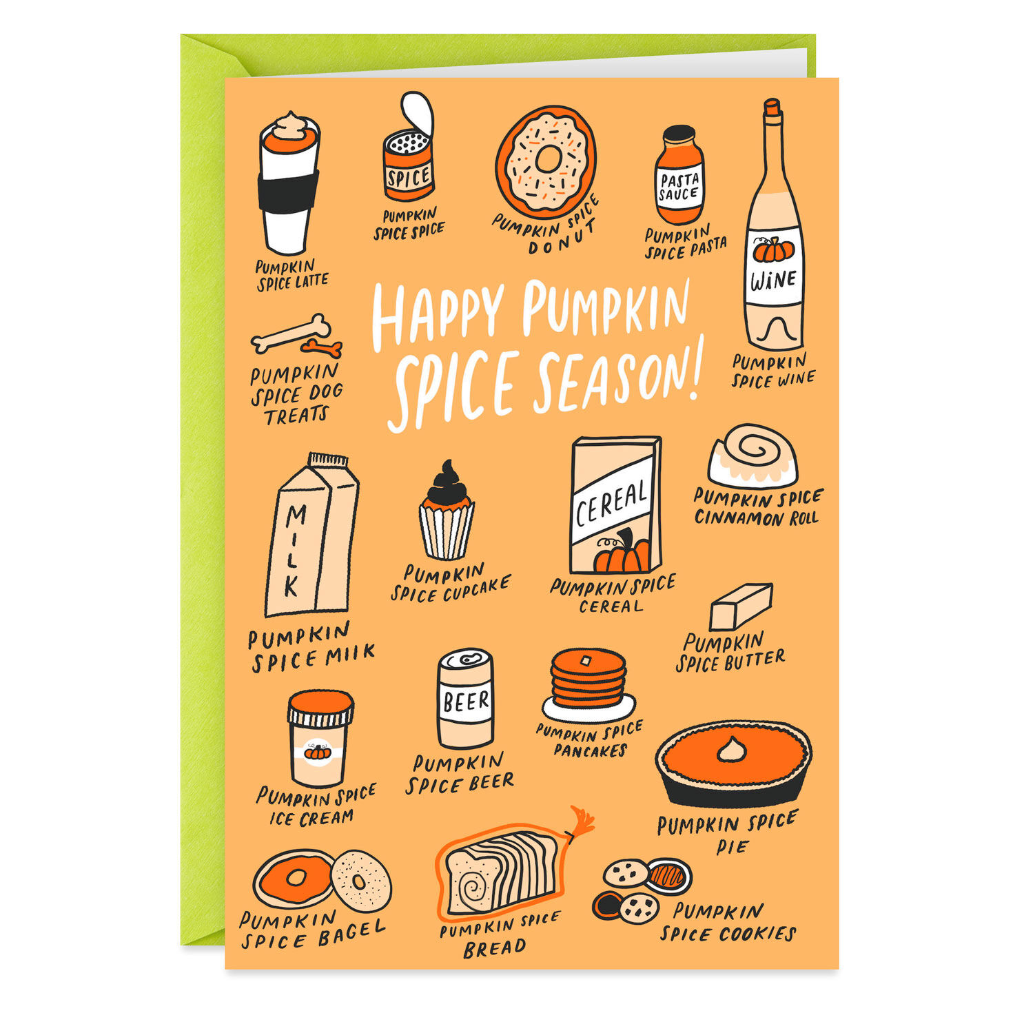 Pumpkin Spice Season Halloween Card Greeting Cards Hallmark