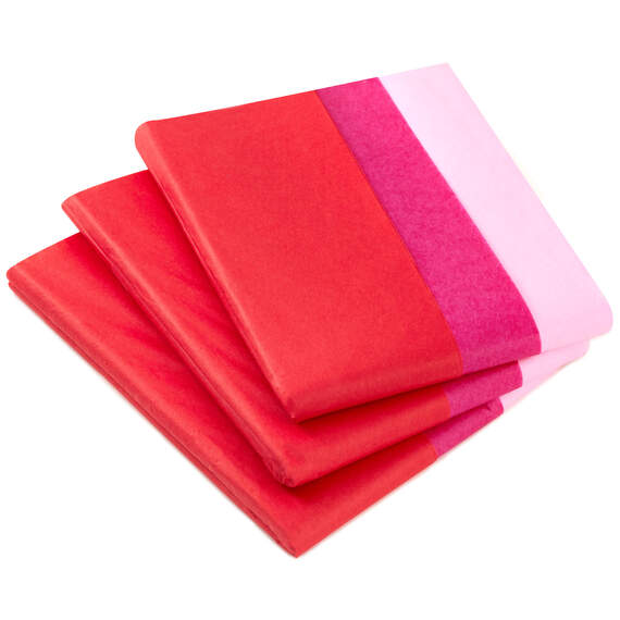 Red/Fuchsia/Pink 3-Pack Bulk Tissue Paper, 120 sheets