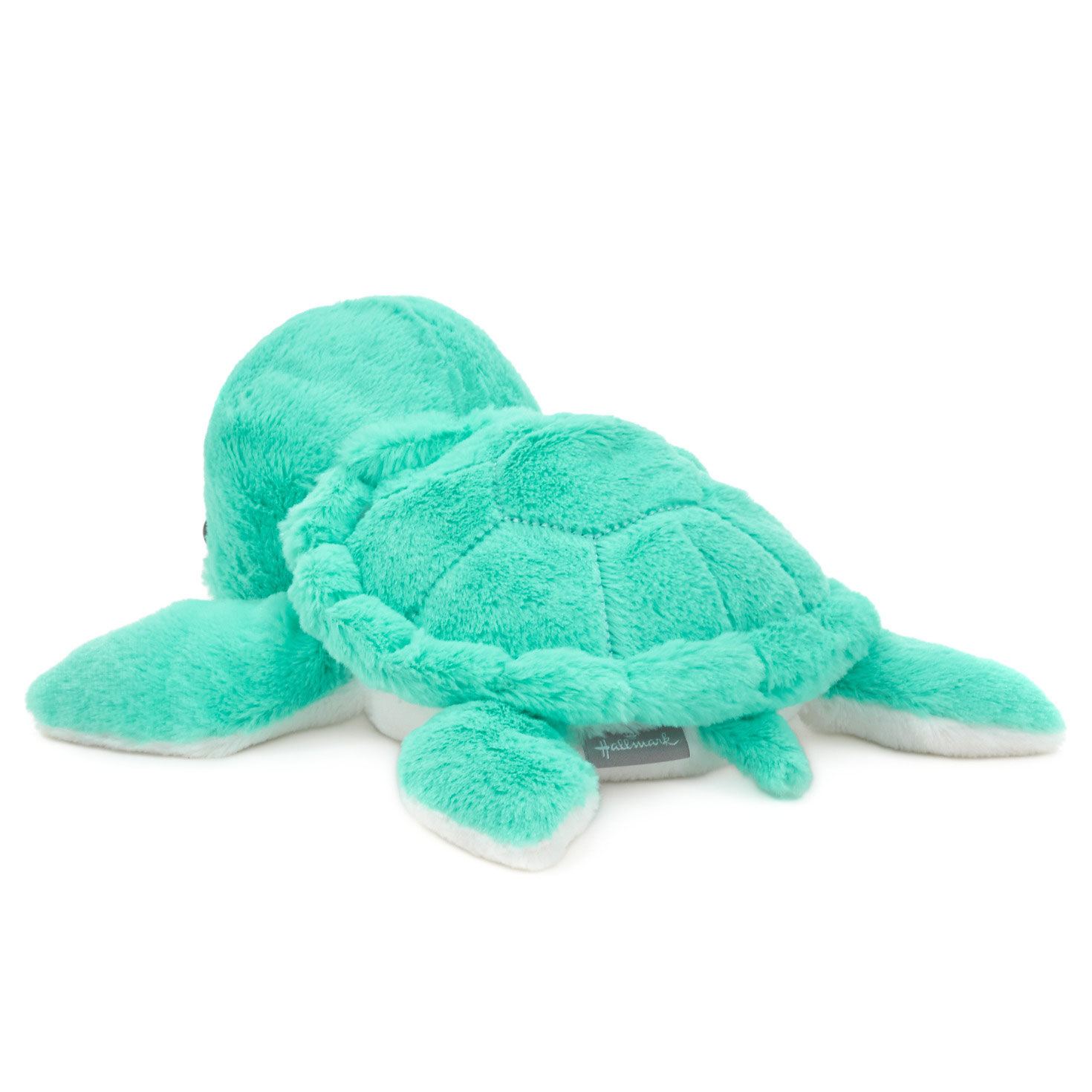 Turquoise and White Sea Turtle Stuffed Animal  image number 2