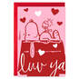 Peanuts® Snoopy and Woodstock Luv Ya Valentine's Day Card, , large image number 1