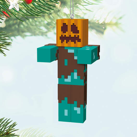 Minecraft Drowned With Carved Pumpkin Ornament, , large image number 2